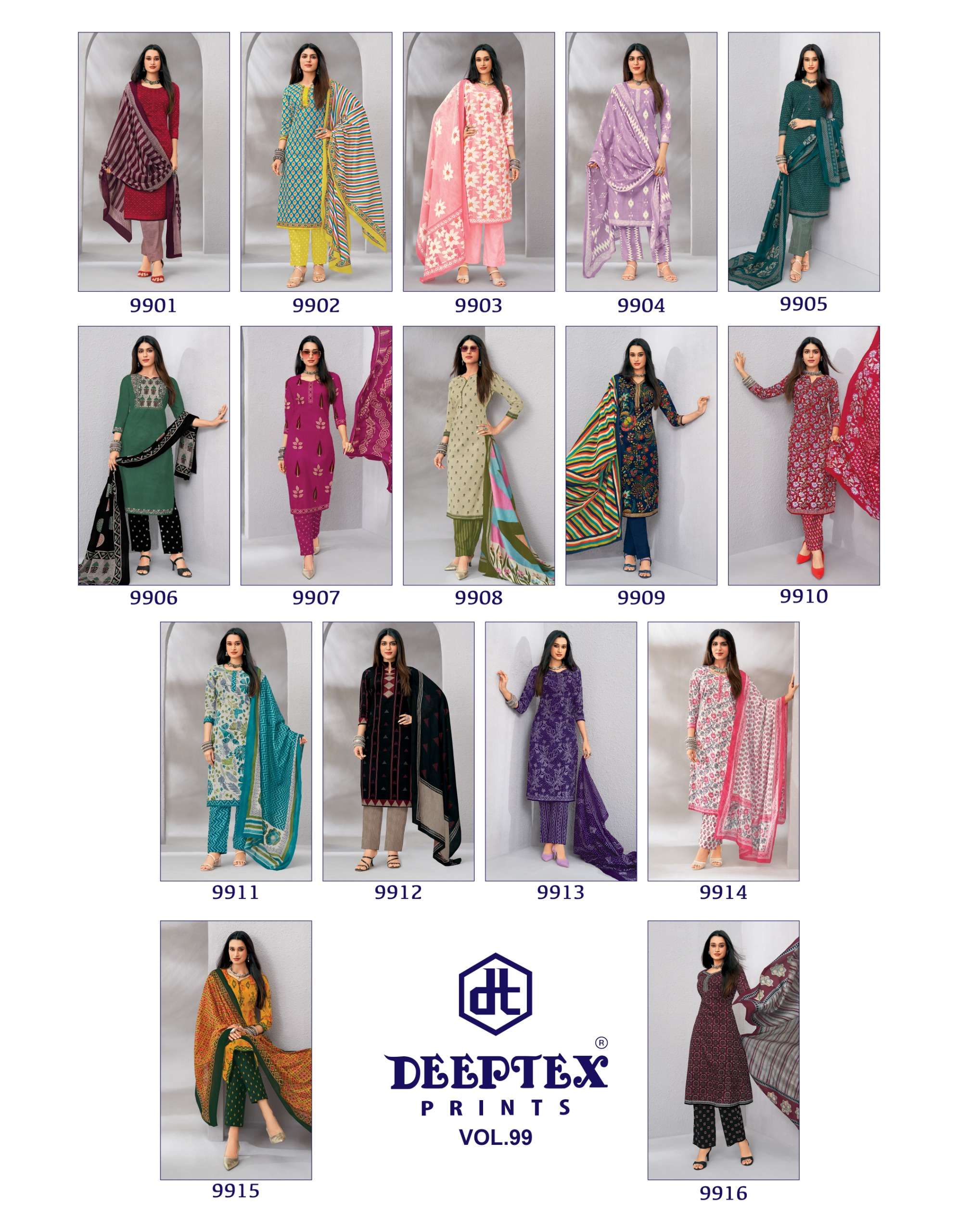 deeptex-miss-india-vol-99-cotton-dress-material home business deeptex miss india vol 99 cotton dress material wholesale krisha apparels surat